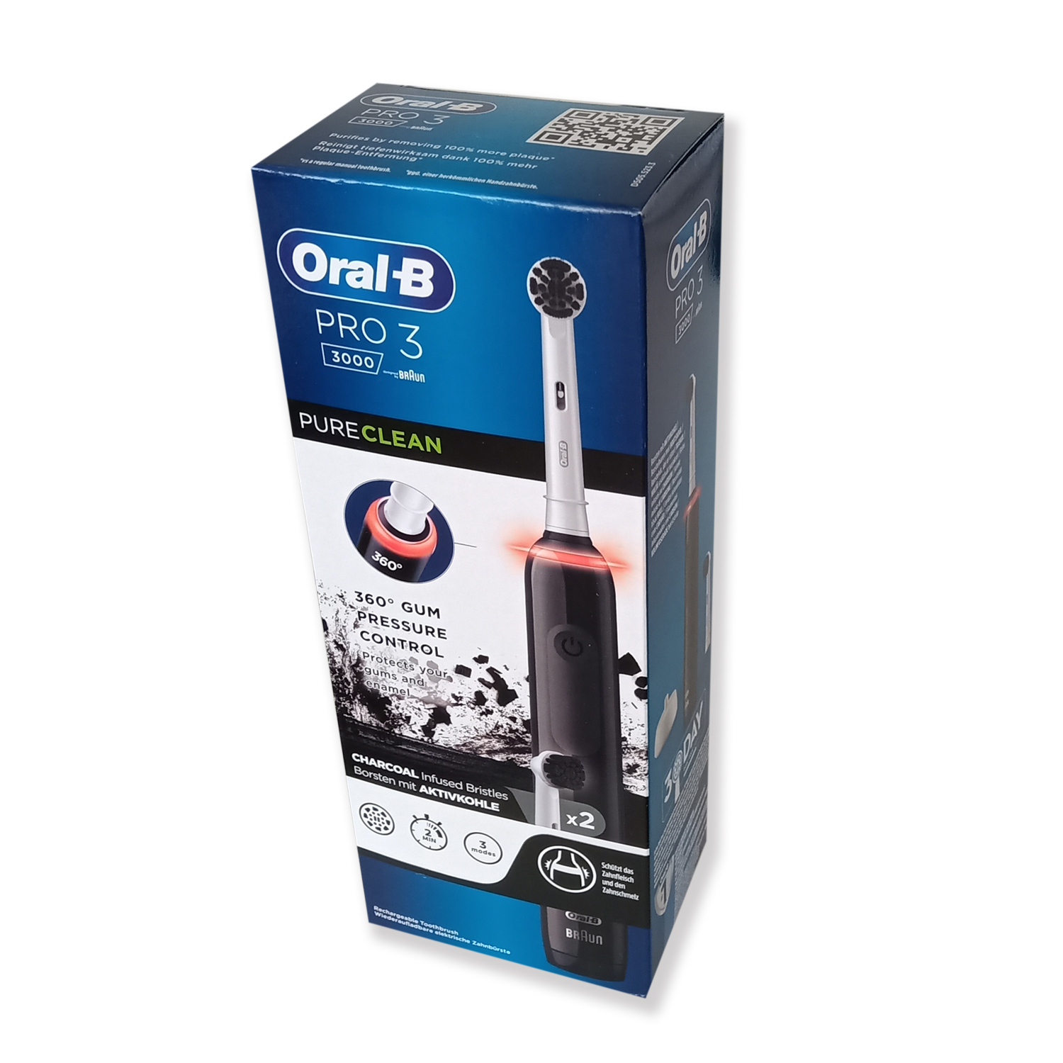 Oral-B Pro 3 3000 Elektrische Zahnbürste schwarz von Braun