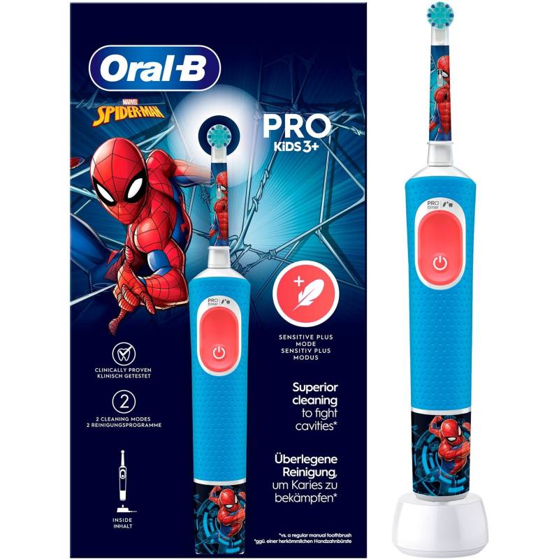 Oral-B Vitality Pro 103 Kids Mix Frozen/Spiderman, Elektrische Zahnbürste von Braun