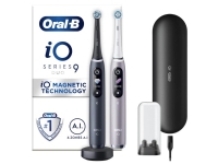 Oral-B iO 9, Erwachsener, Rotierende Zahnbürste, Tägliche Pflege, Zahnfleischpflege, Intensiv, Sensibel, Super sensitive, Tongue care, für weiße..., Schwarz, Rose, 2 min, Black Lava, Rose Quartz von Braun