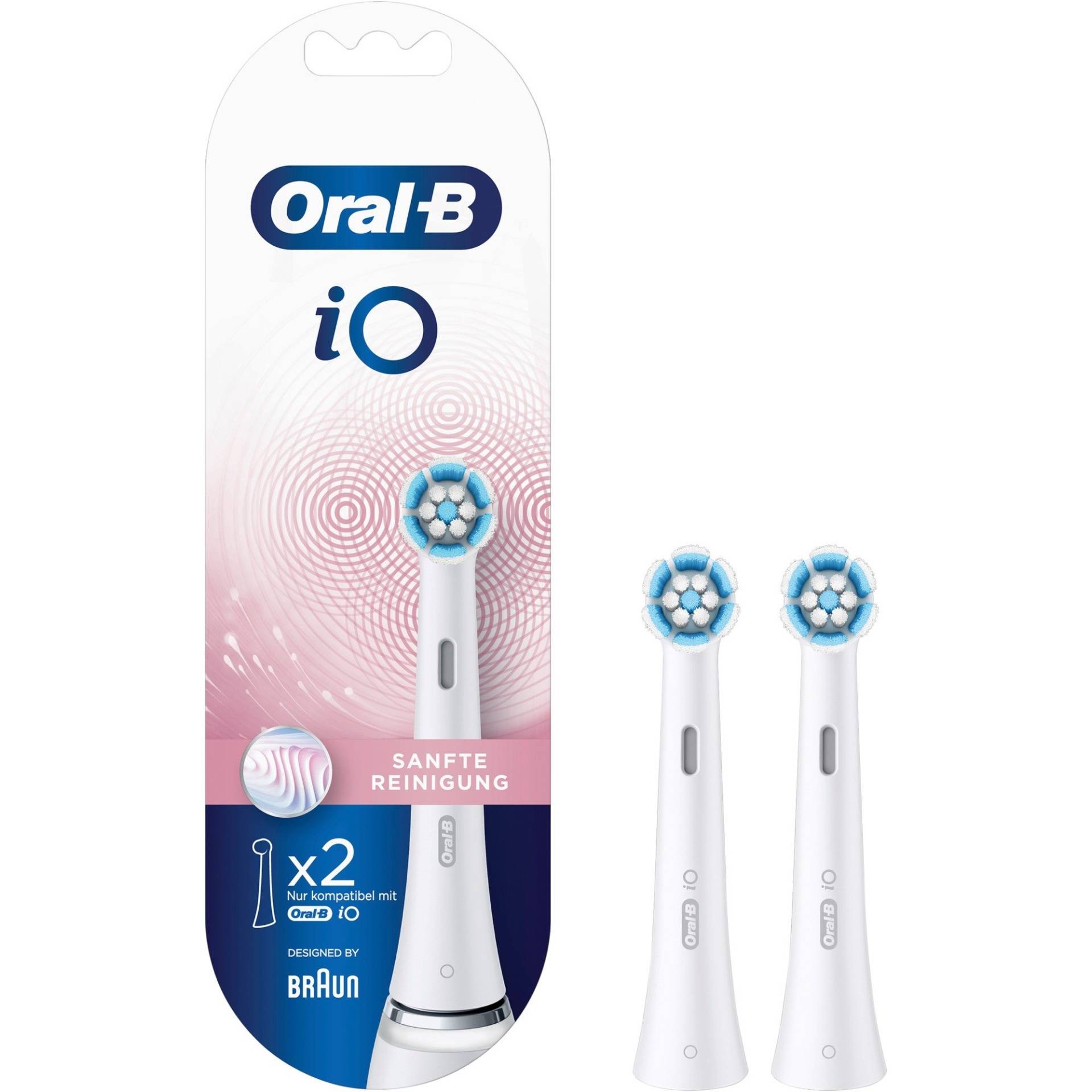 Oral-B iO Sanfte Reinigung 2er, Aufsteckbürste von Braun