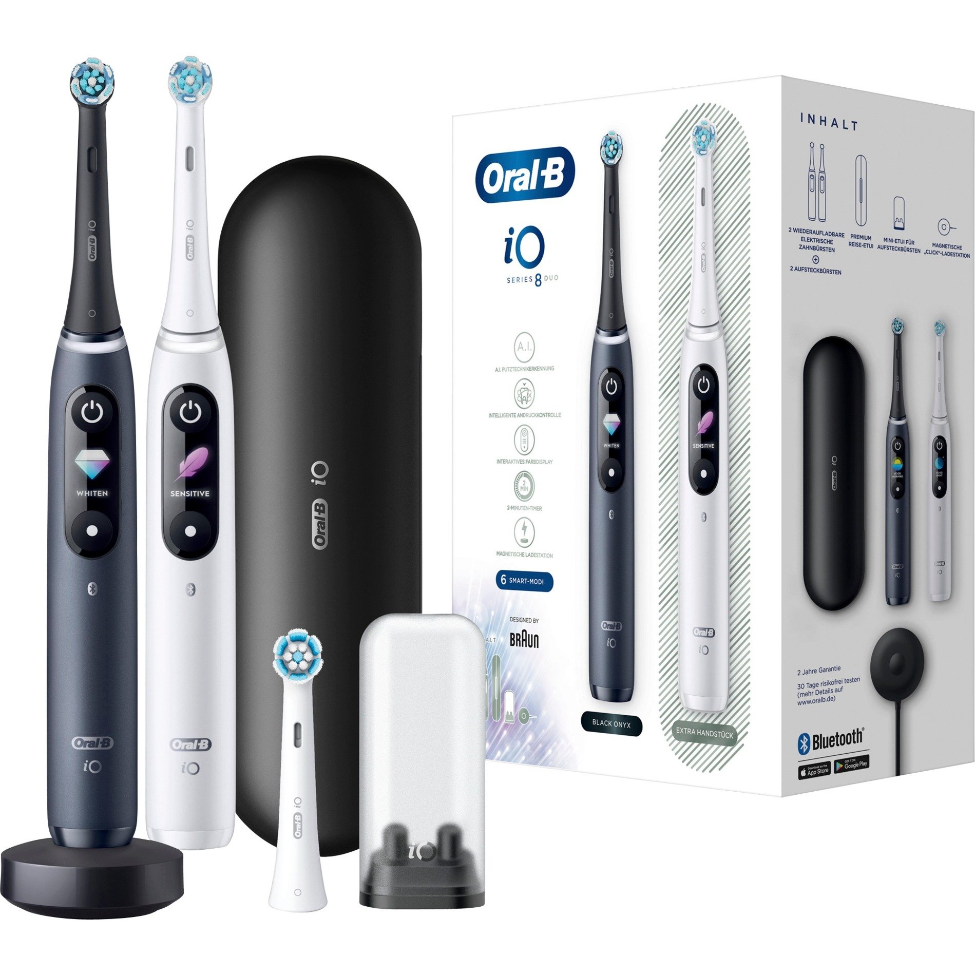 Oral-B iO Series 8 Duo, Elektrische Zahnbürste von Braun