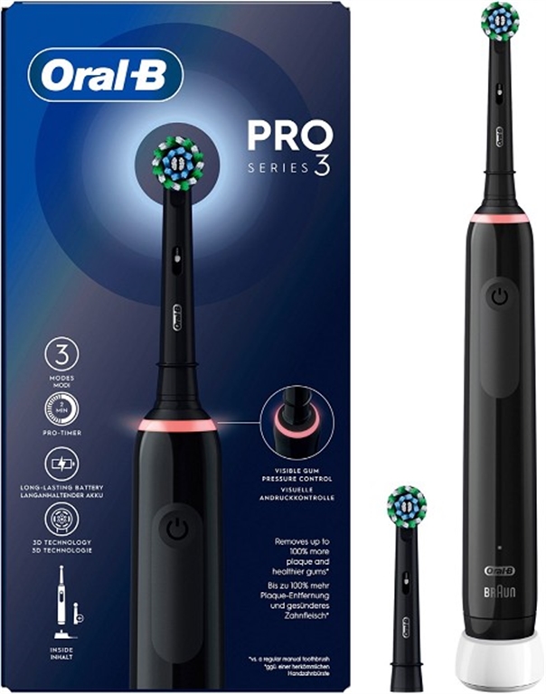 Braun OralB Pro 3 3000 Cross Action (Schwarz) Braun OralB Pro 3 3000 Cross Action (Schwarz) von Braun