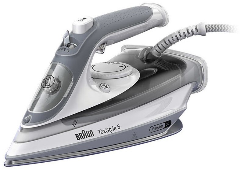SI 5078 GY FreeStyle 5 Dampfbügeleisen weiß/grau von Braun