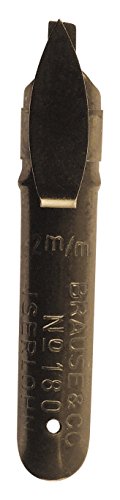 Brause 18020B Packung, mit 50 Feder Bandzug, 2 mm, ideal für gotische Buchstaben, ideal für die Kalligraphie, 1 Pack von Brause
