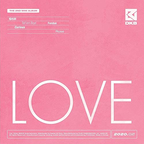 DKB [LOVE] 2nd Mini Album DARK B CD+64p Fotobuch+2ea Karte SEALED+TRACKING CODE K-POP SEALED von Brave Entertainment