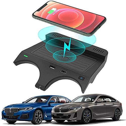 Kabelloses Ladegerät Auto für BMW 5 Series M5 2017-2021/6 Series M6 2018-2019 Center Console-Zubehörfeld, 10W Schnell-ladegerät für iPhone 12/11/11 Pro/XS Max/XS/XR/X, Samsung S20/S10/S9/S8 Kabelloses Ladegerät Auto für BMW 5 Series M5 2017-2021/6 Series M6 2018-2019 Center Console-Zubehörfeld, 10W Schnell-ladegerät für iPhone 12/11/11 Pro/XS Max/XS/XR/X, Samsung S20/S10/S9/S8 von BraveKing