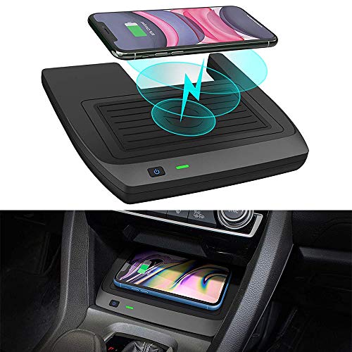 Kabelloses Ladegerät Auto für Honda Civic der 10. Generation 2020 2019 2018 2017 2016 Center Console-Zubehörfeld, 10W Schnell-3-Spulen-Ladegerät für iPhone 11 Samsung Huawei Kabelloses Ladegerät Auto für Honda Civic der 10. Generation 2020 2019 2018 2017 2016 Center Console-Zubehörfeld, 10W Schnell-3-Spulen-Ladegerät für iPhone 11 Samsung Huawei von BraveKing