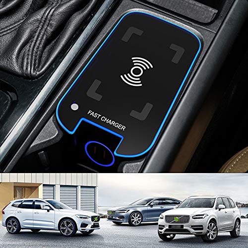 BraveKing 2021 Upgrade Kabelloses Ladegerät Auto für Volvo XC90 XC60 S90 V90 V60 S60 2021 2020 2019 Center Console-Zubehörfeld, 15W Schnell-Ladegerät mit 18W QC3.0 USB-Anschlüssen für iPhone Samsung BraveKing 2021 Upgrade Kabelloses Ladegerät Auto für Volvo XC90 XC60 S90 V90 V60 S60 2021 2020 2019 Center Console-Zubehörfeld, 15W Schnell-Ladegerät mit 18W QC3.0 USB-Anschlüssen für iPhone Samsung von BraveKing