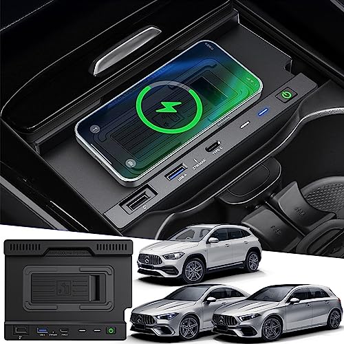 Kabelloses Ladegerät Auto für Mercedes-Benz A-Class GLA-Class AMG B-Class GLB-Class CLA-Class 2020-2023 15W Schnellladendes Handy-Ladegerät für Mercedes-Benz W177 H247 C118 W247 X247 Zubehör Kabelloses Ladegerät Auto für Mercedes-Benz A-Class GLA-Class AMG B-Class GLB-Class CLA-Class 2020-2023 15W Schnellladendes Handy-Ladegerät für Mercedes-Benz W177 H247 C118 W247 X247 Zubehör von BraveKing