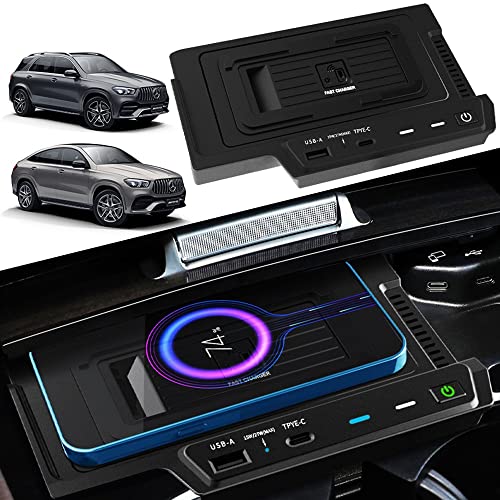 Kabelloses Ladegerät Auto für Mercedes-Benz GLE AMG-GLE Coupé 2020-2022 Alle Modelle, 15W Schnellladendes Handy-Ladegerät für Mercedes-Benz W167 GLE 350/450 AMG GLE 53/53 Coupé/63 S Zubehör Kabelloses Ladegerät Auto für Mercedes-Benz GLE AMG-GLE Coupé 2020-2022 Alle Modelle, 15W Schnellladendes Handy-Ladegerät für Mercedes-Benz W167 GLE 350/450 AMG GLE 53/53 Coupé/63 S Zubehör von BraveKing