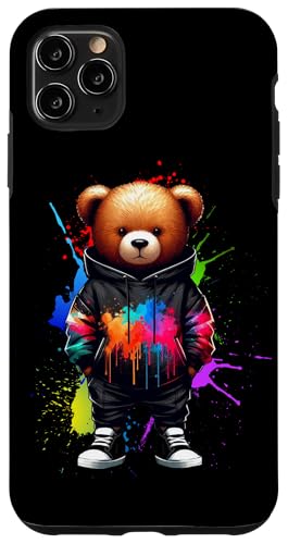 Teddybär, bunt, Hip-Hop-Musikkultur, Rap-Liebhaber Hülle für iPhone 11 Pro Max Teddybär, bunt, Hip-Hop-Musikkultur, Rap-Liebhaber Hülle für iPhone 11 Pro Max von Break Dance Hip Hop Dancer Hip Hop Music