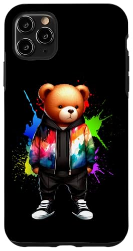 Teddybär, bunt, Hip-Hop-Musikkultur, Rap-Liebhaber Hülle für iPhone 11 Pro Max Teddybär, bunt, Hip-Hop-Musikkultur, Rap-Liebhaber Hülle für iPhone 11 Pro Max von Break Dance Hip Hop Dancer Hip Hop Music