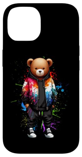 Teddybär, bunt, Hip-Hop-Musikkultur, Rap-Liebhaber Hülle für iPhone 14 von Break Dance Hip Hop Dancer Hip Hop Music