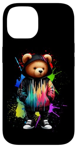 Teddybär, bunt, Hip-Hop-Musikkultur, Rap-Liebhaber Hülle für iPhone 14 von Break Dance Hip Hop Dancer Hip Hop Music