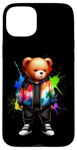 Teddybär, bunt, Hip-Hop-Musikkultur, Rap-Liebhaber Hülle für iPhone 15 Plus Teddybär, bunt, Hip-Hop-Musikkultur, Rap-Liebhaber Hülle für iPhone 15 Plus von Break Dance Hip Hop Dancer Hip Hop Music