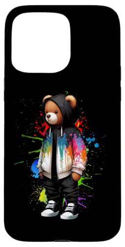 Teddybär, bunt, Hip-Hop-Musikkultur, Rap-Liebhaber Hülle für iPhone 15 Pro Max Teddybär, bunt, Hip-Hop-Musikkultur, Rap-Liebhaber Hülle für iPhone 15 Pro Max von Break Dance Hip Hop Dancer Hip Hop Music