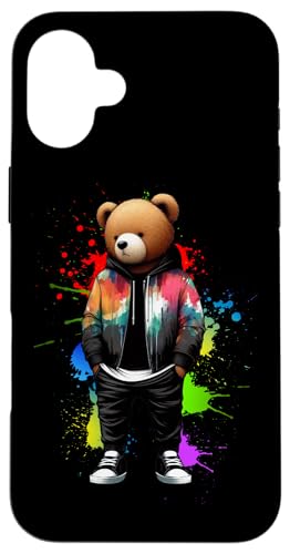 Teddybär, bunt, Hip-Hop-Musikkultur, Rap-Liebhaber Hülle für iPhone 16 Plus Teddybär, bunt, Hip-Hop-Musikkultur, Rap-Liebhaber Hülle für iPhone 16 Plus von Break Dance Hip Hop Dancer Hip Hop Music