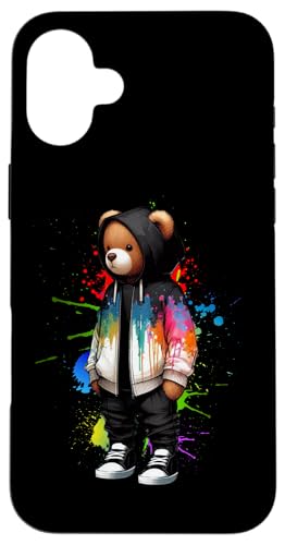 Teddybär, bunt, Hip-Hop-Musikkultur, Rap-Liebhaber Hülle für iPhone 16 Plus Teddybär, bunt, Hip-Hop-Musikkultur, Rap-Liebhaber Hülle für iPhone 16 Plus von Break Dance Hip Hop Dancer Hip Hop Music