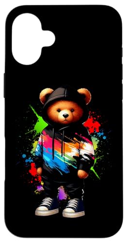 Teddybär, bunt, Hip-Hop-Musikkultur, Rap-Liebhaber Hülle für iPhone 16 Plus Teddybär, bunt, Hip-Hop-Musikkultur, Rap-Liebhaber Hülle für iPhone 16 Plus von Break Dance Hip Hop Dancer Hip Hop Music