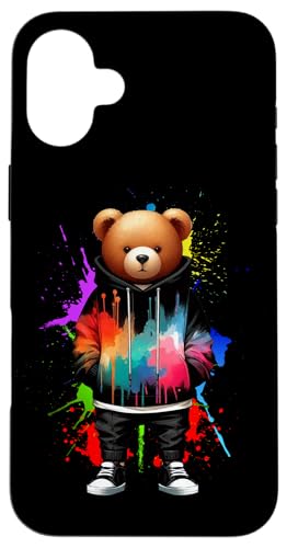 Teddybär, bunt, Hip-Hop-Musikkultur, Rap-Liebhaber Hülle für iPhone 16 Plus Teddybär, bunt, Hip-Hop-Musikkultur, Rap-Liebhaber Hülle für iPhone 16 Plus von Break Dance Hip Hop Dancer Hip Hop Music