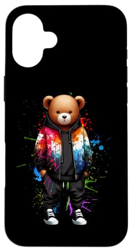 Teddybär, bunt, Hip-Hop-Musikkultur, Rap-Liebhaber Hülle für iPhone 16 Plus Teddybär, bunt, Hip-Hop-Musikkultur, Rap-Liebhaber Hülle für iPhone 16 Plus von Break Dance Hip Hop Dancer Hip Hop Music