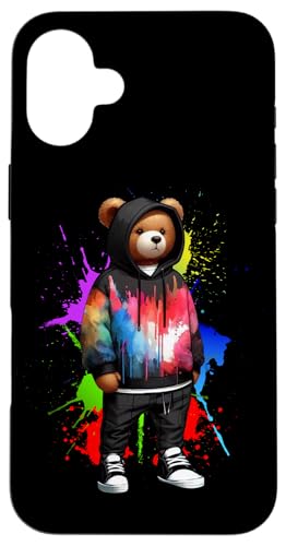 Teddybär, bunt, Hip-Hop-Musikkultur, Rap-Liebhaber Hülle für iPhone 16 Plus Teddybär, bunt, Hip-Hop-Musikkultur, Rap-Liebhaber Hülle für iPhone 16 Plus von Break Dance Hip Hop Dancer Hip Hop Music