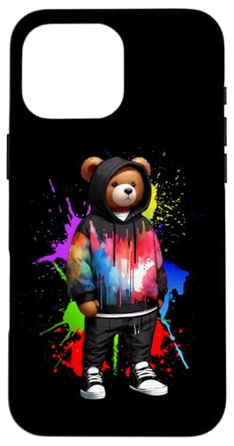 Teddybär, bunt, Hip-Hop-Musikkultur, Rap-Liebhaber Hülle für iPhone 16 Pro Max Teddybär, bunt, Hip-Hop-Musikkultur, Rap-Liebhaber Hülle für iPhone 16 Pro Max von Break Dance Hip Hop Dancer Hip Hop Music