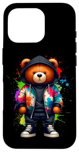 Teddybär, bunt, Hip-Hop-Musikkultur, Rap-Liebhaber Hülle für iPhone 16 Pro Teddybär, bunt, Hip-Hop-Musikkultur, Rap-Liebhaber Hülle für iPhone 16 Pro von Break Dance Hip Hop Dancer Hip Hop Music