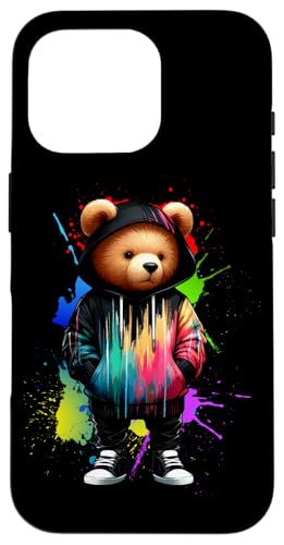 Teddybär, bunt, Hip-Hop-Musikkultur, Rap-Liebhaber Hülle für iPhone 16 Pro Teddybär, bunt, Hip-Hop-Musikkultur, Rap-Liebhaber Hülle für iPhone 16 Pro von Break Dance Hip Hop Dancer Hip Hop Music