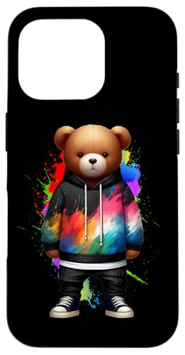 Teddybär, bunt, Hip-Hop-Musikkultur, Rap-Liebhaber Hülle für iPhone 16 Pro Teddybär, bunt, Hip-Hop-Musikkultur, Rap-Liebhaber Hülle für iPhone 16 Pro von Break Dance Hip Hop Dancer Hip Hop Music