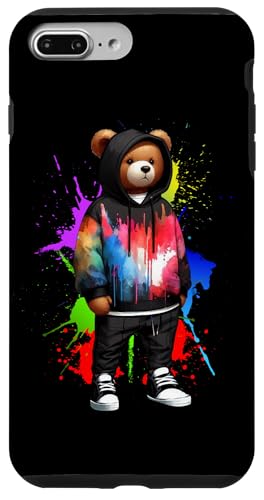Teddybär, bunt, Hip-Hop-Musikkultur, Rap-Liebhaber Hülle für iPhone 7 Plus/8 Plus von Break Dance Hip Hop Dancer Hip Hop Music