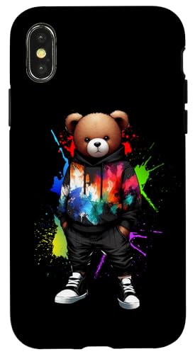 Teddybär, bunt, Hip-Hop-Musikkultur, Rap-Liebhaber Hülle für iPhone X/XS Teddybär, bunt, Hip-Hop-Musikkultur, Rap-Liebhaber Hülle für iPhone X/XS von Break Dance Hip Hop Dancer Hip Hop Music