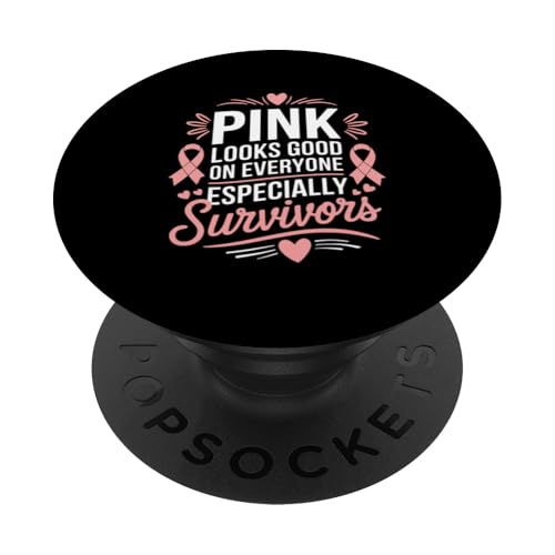 Brustkrebsbewusstsein Monat Pink Ribbon Chemotherapie PopSockets Klebender PopGrip Brustkrebsbewusstsein Monat Pink Ribbon Chemotherapie PopSockets Klebender PopGrip von Breast Cancer Awareness Pink Ribbon Chemotherapy