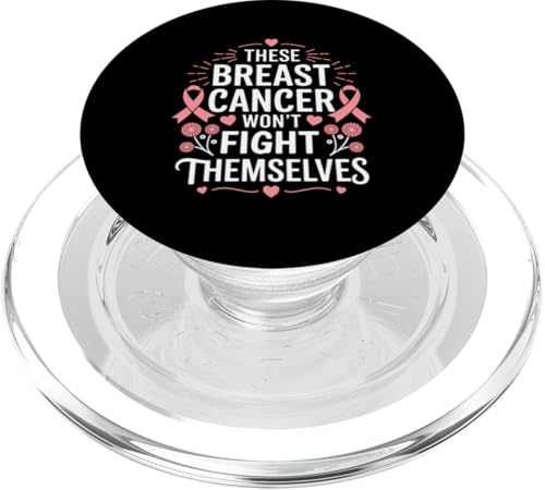 Brustkrebsbewusstsein Monat Pink Ribbon Chemotherapie PopSockets PopGrip für MagSafe von Breast Cancer Awareness Pink Ribbon Chemotherapy
