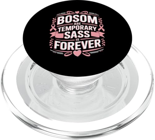 Brustkrebsbewusstsein Monat Pink Ribbon Chemotherapie PopSockets PopGrip für MagSafe von Breast Cancer Awareness Pink Ribbon Chemotherapy