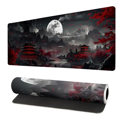 Erweitertes Gaming-Mauspad, große Schreibtischunterlage, XL, Anime-Mauspad, wasserdicht mit genähten Kanten, rutschfestes Schreibtisch-Pad für Zuhause und Büro, steigern Sie Ihre 80 x 30 cm (Nachtsee) Erweitertes Gaming-Mauspad, große Schreibtischunterlage, XL, Anime-Mauspad, wasserdicht mit genähten Kanten, rutschfestes Schreibtisch-Pad für Zuhause und Büro, steigern Sie Ihre 80 x 30 cm (Nachtsee) von Brecoy