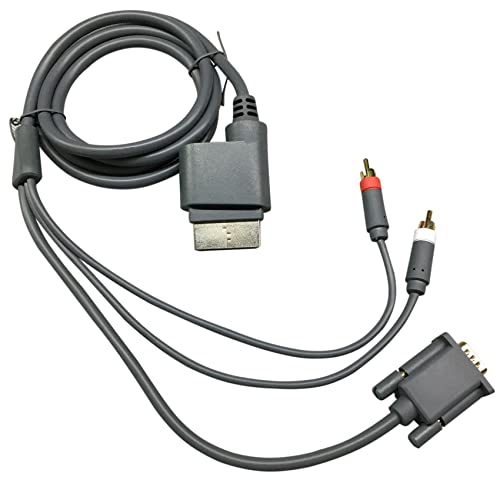 Breeshy Für XBOX360 zu VGA-BOX Kabel Monitor Projektion TV Audio Video Kabel, VGA + 2 Kabel Slim Video Audio Breeshy Für XBOX360 zu VGA-BOX Kabel Monitor Projektion TV Audio Video Kabel, VGA + 2 Kabel Slim Video Audio von Breeshy