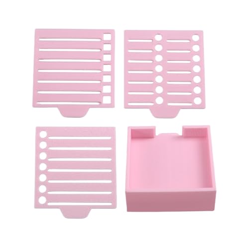 Breeshy Haftnotiz-Schablone, Kompatibel mit Post Notes, 3x3 Haftnotizblock-Basis mit 2 Schablonen im Lieferumfang Enthalten, Notizblock-Organizer, Rosa Breeshy Haftnotiz-Schablone, Kompatibel mit Post Notes, 3x3 Haftnotizblock-Basis mit 2 Schablonen im Lieferumfang Enthalten, Notizblock-Organizer, Rosa von Breeshy