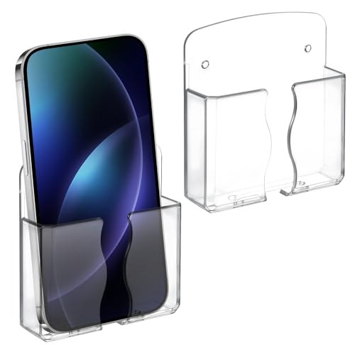 Bremorou 2 Stück Handyhalterung Wand, Handy Wandhalterung Wandmontage Telefonhalter, Selbstklebende Handyhalterung Wand, Universal Handy Halterung, Mit Empfangsloch Und Klebebändern Für Datenkabel Bremorou 2 Stück Handyhalterung Wand, Handy Wandhalterung Wandmontage Telefonhalter, Selbstklebende Handyhalterung Wand, Universal Handy Halterung, Mit Empfangsloch Und Klebebändern Für Datenkabel von Bremorou