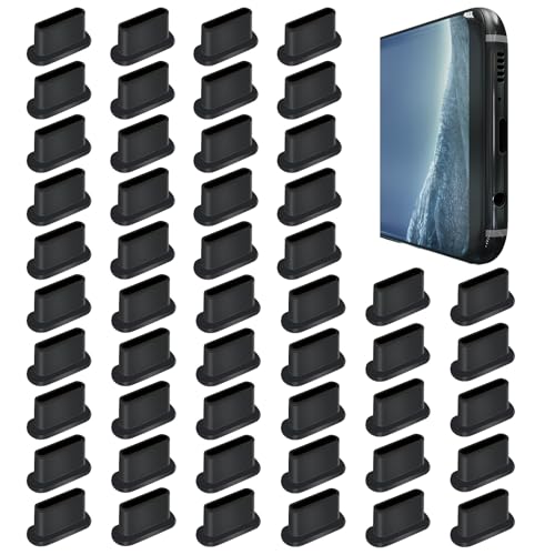 Bremorou 50 Stück Ladebuchse Schutz USB C Staubschutz USB C Schutzkappe Handy Ladebuchse Schutz USB 3.1 Typ C Port Con Phone Staub Stecker Für Jeden USB-Typ-C-Ladeanschluss (Schwarz) Bremorou 50 Stück Ladebuchse Schutz USB C Staubschutz USB C Schutzkappe Handy Ladebuchse Schutz USB 3.1 Typ C Port Con Phone Staub Stecker Für Jeden USB-Typ-C-Ladeanschluss (Schwarz) von Bremorou