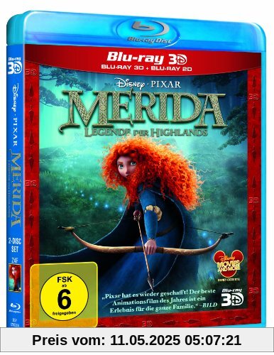 Merida - Legende der Highlands (+ Blu-ray 2D) [Blu-ray 3D] von Brenda Chapman