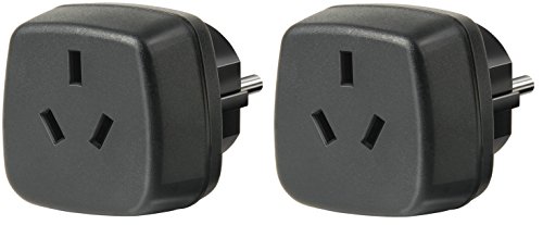 2er Pack Brennenstuhl Reisestecker/-adapter Australien, China - Schutzkontakt schwarz, 1508510 (2) von Brennenstuhl