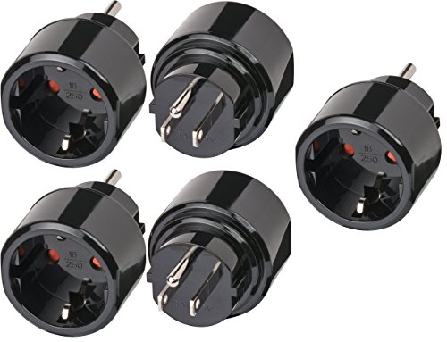 5 Stück Brennenstuhl Reisestecker/-adapter Schutzkontakt für USA, Japan schwarz, 1508550 5 Stück Brennenstuhl Reisestecker/-adapter Schutzkontakt für USA, Japan schwarz, 1508550 von Brennenstuhl