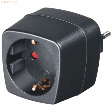 5 x Brennenstuhl Reisestecker-Adapter Schutzkontakt/Italien schwarz von Brennenstuhl