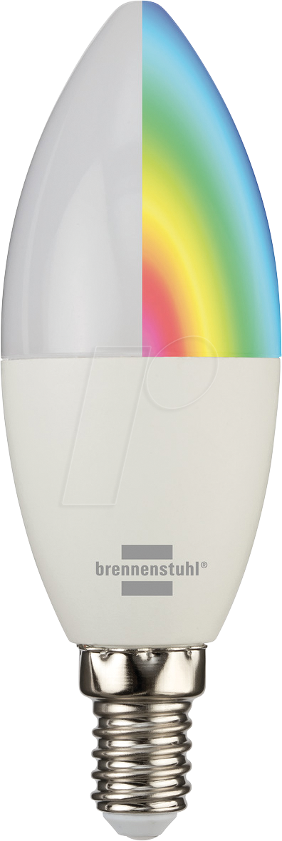 BRE 1294870140 - Smart Light, Kerze, E14, 5,5 W, RGBW, WLAN von Brennenstuhl