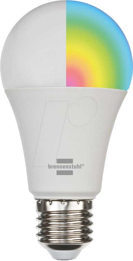 BRE 1294870270 - Smart Light, Lampe, E27, 9 W, RGBW, WLAN von Brennenstuhl