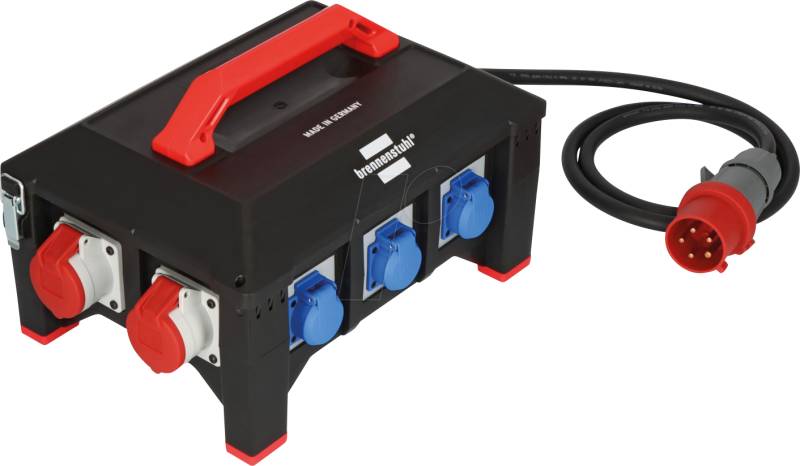 BRE 9150320068 - Baustromverteiler Professional, CEE 400V / 230V, IP44, 2 m Kabel von Brennenstuhl