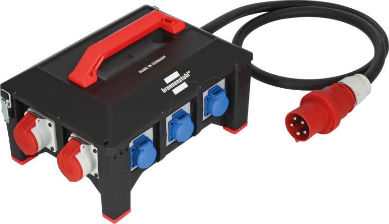BRE 9150630161 - Baustromverteiler Professional, CEE 400V / 230V, IP44, 2 m Kabel von Brennenstuhl