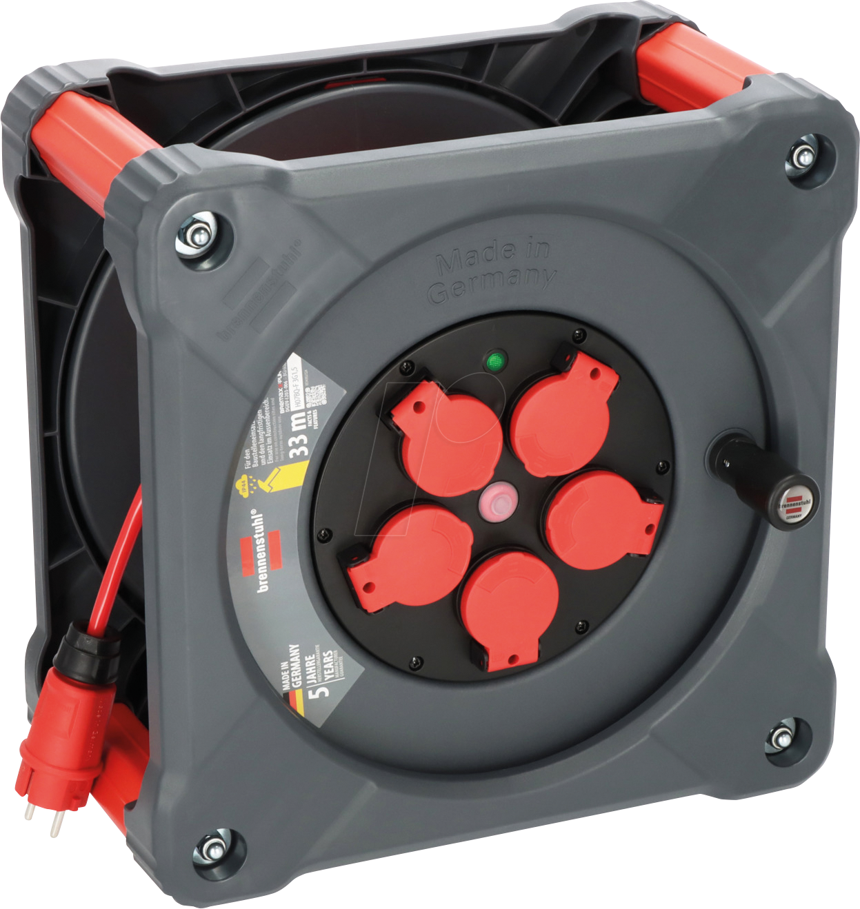 BRE 9201330210 - Kabeltrommel Professional, KA 3110 5, IP44, 33 m Kabel BRE 9201330210 - Kabeltrommel Professional, KA 3110 5, IP44, 33 m Kabel von Brennenstuhl