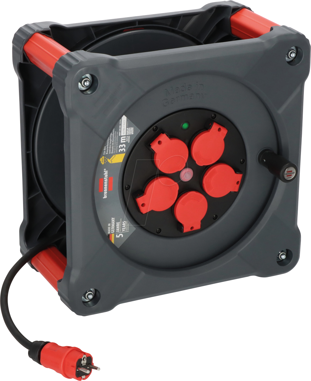 BRE 9202330110 - Kabeltrommel Professional, KA 3200 5, IP44, 33 m Kabel BRE 9202330110 - Kabeltrommel Professional, KA 3200 5, IP44, 33 m Kabel von Brennenstuhl